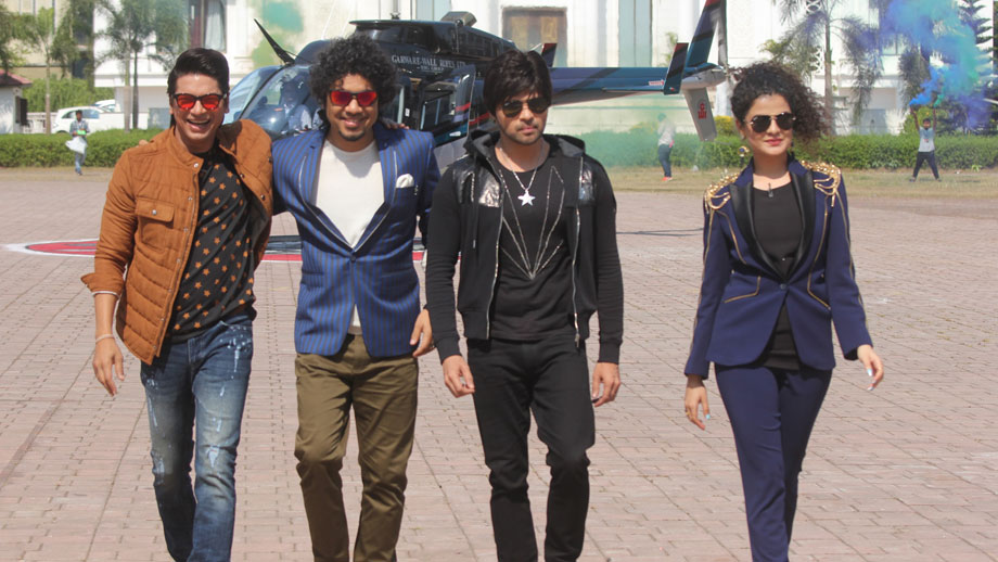 The Voice Kids coaches – Shaan, Himesh, Papon and Palak descend from the sky!