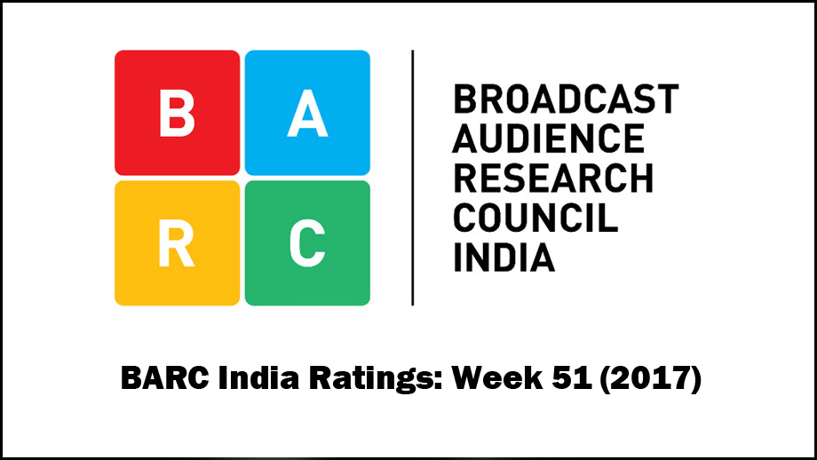 BARC India Ratings: Week 51 (2017); YHM takes top slot