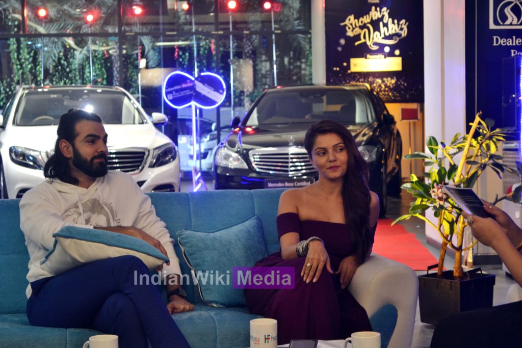 Karan V Grover and Rubina Dilaik's candid moments on the set of Showbiz With Vahbiz - 1