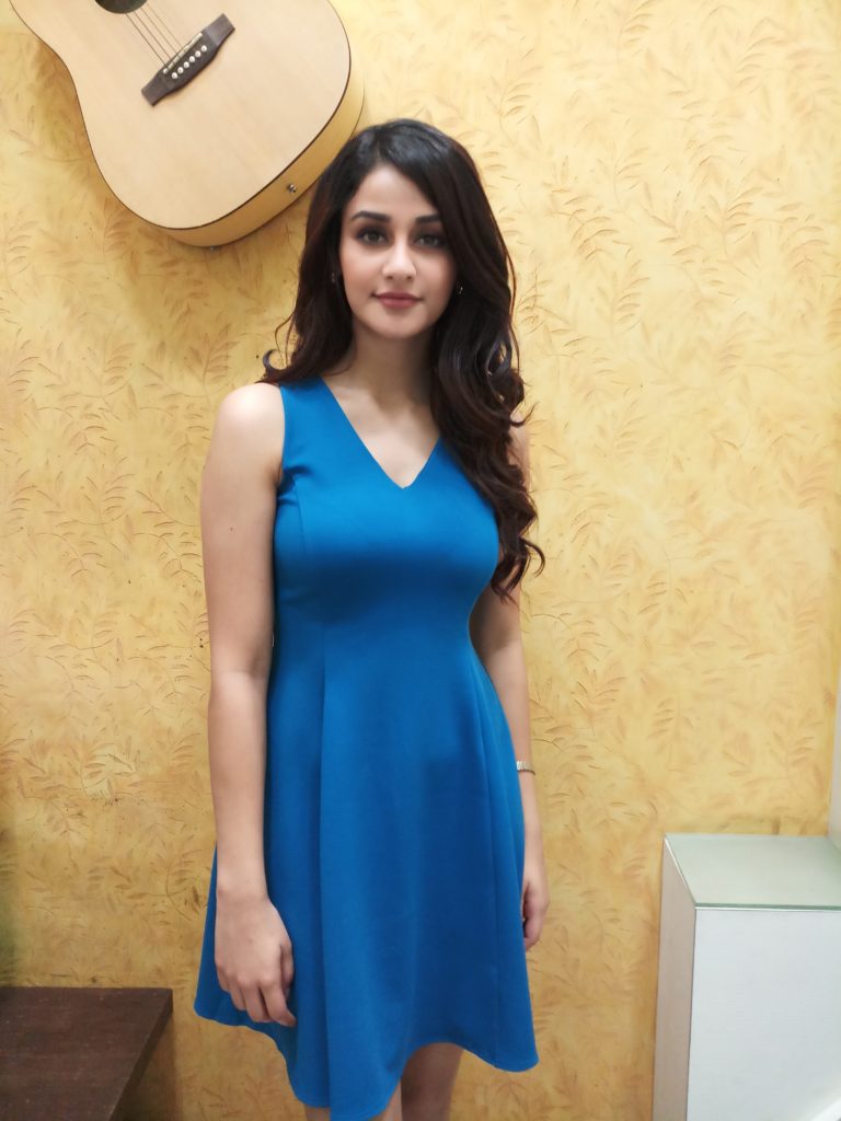 Aditi Arya poses after a fun LIVE chat with IndianWikiMedia - 3
