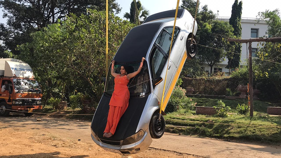 Monalisa’s car stunt on StarPlus’ Nazar