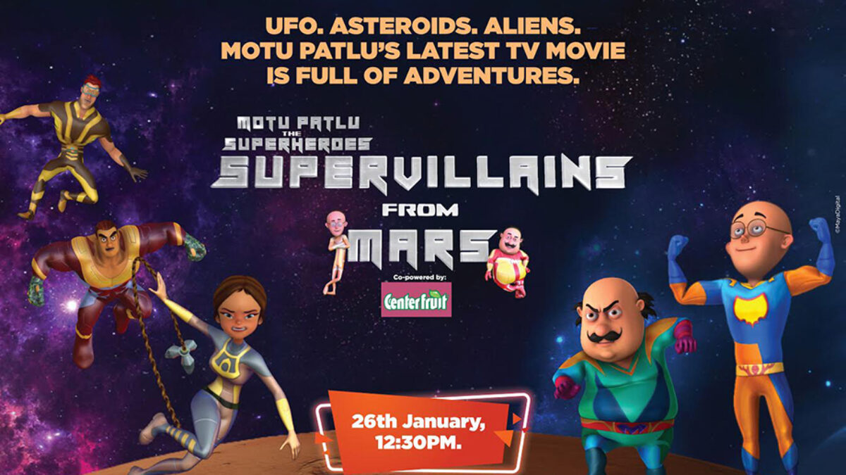 Celebrate Republic Day with Motu Patlu's 18th made-for-television movie – 'Motu  Patlu the Superheroes – Super Villains from Mars'