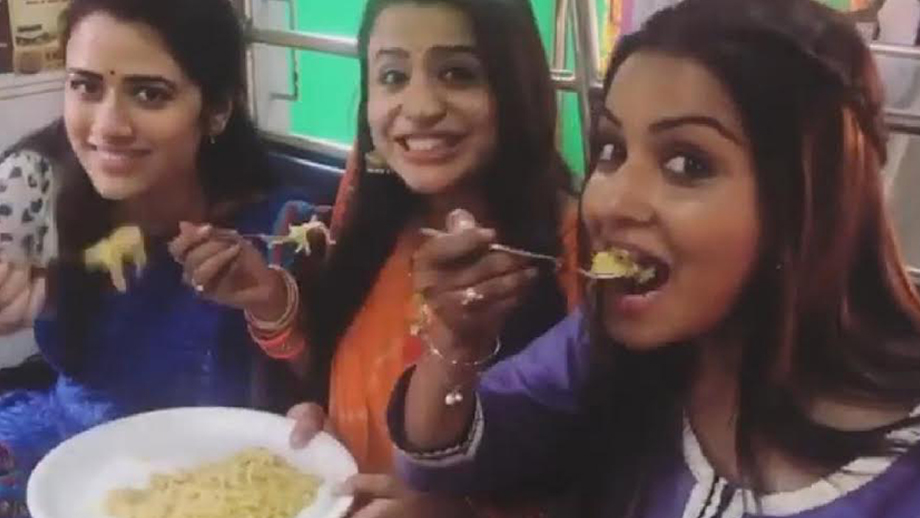 Maggi party on the sets of Ladies Special