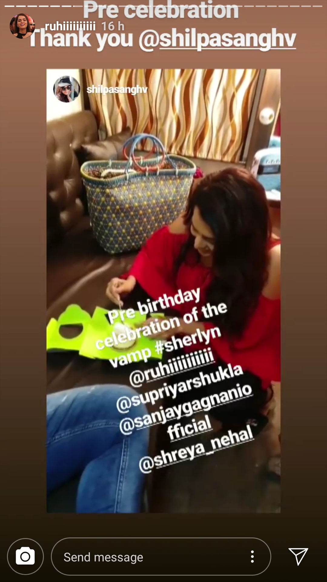 Ruhi Chaturvedi aka Sherlyn celebrates her birthday on Kundali Bhagya set 1