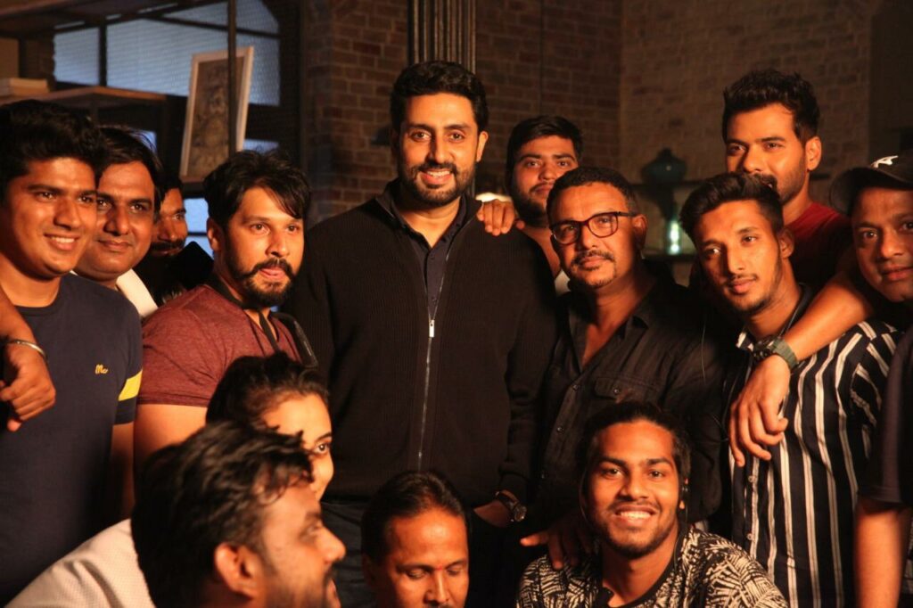 Abhishek Bachchan meets Shabir Ahluwalia and Soham on sets of Fixerr