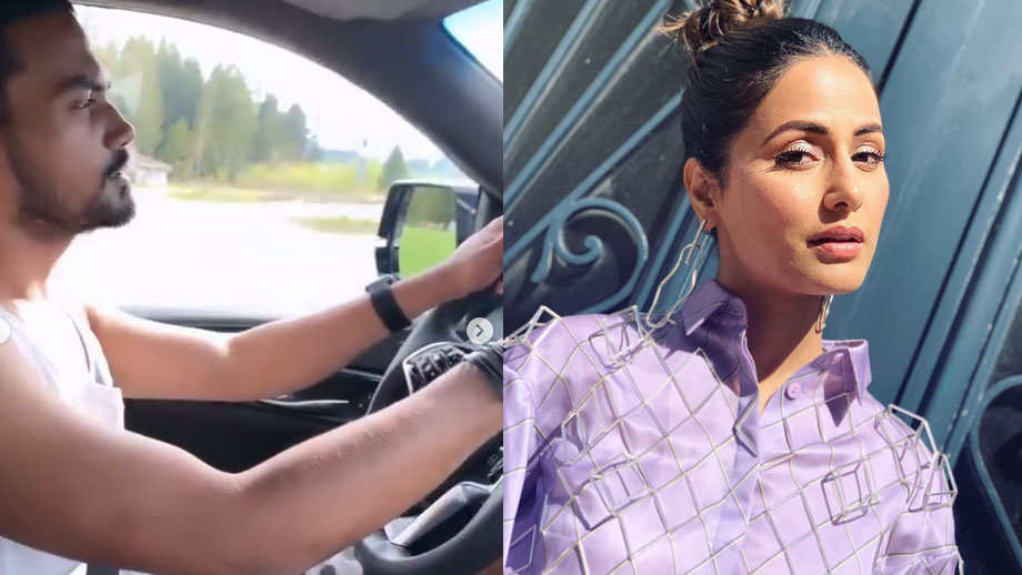 Beau Rocky takes Hina Khan for a drive in Switzerland