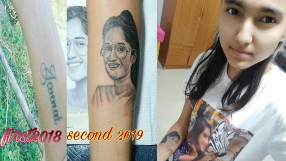 Jannat Zubair fan got her face tattooed on her hand 1