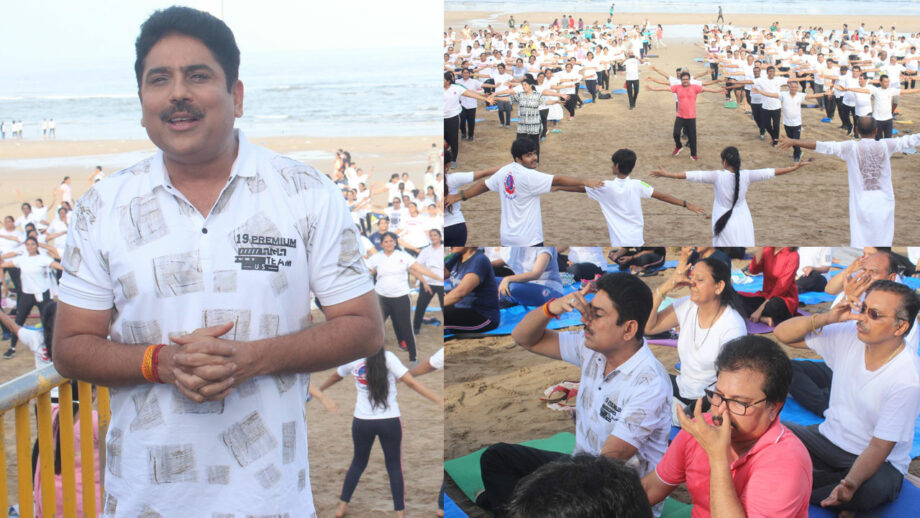 Practice Yoga, Stay Healthy: Taarak and Asit Kumar Modi on Juhu Beach