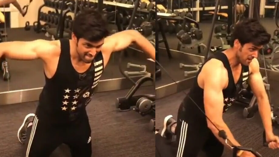 Parth Samthaan sweats it out