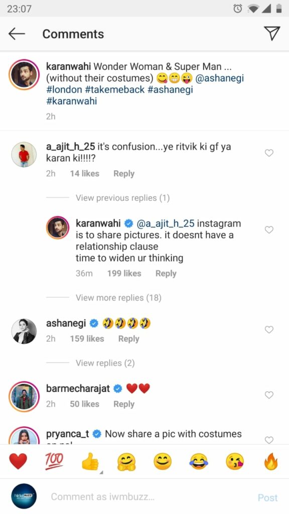 Karan Wahi slams a fan for linking him with Asha Negi