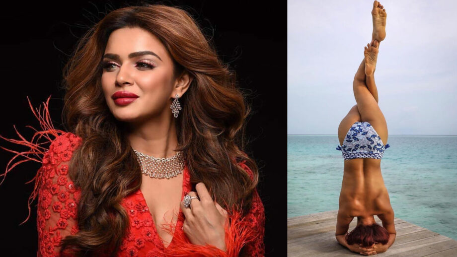 Naagin actress Aashka Goradia goes topless in her yoga picture