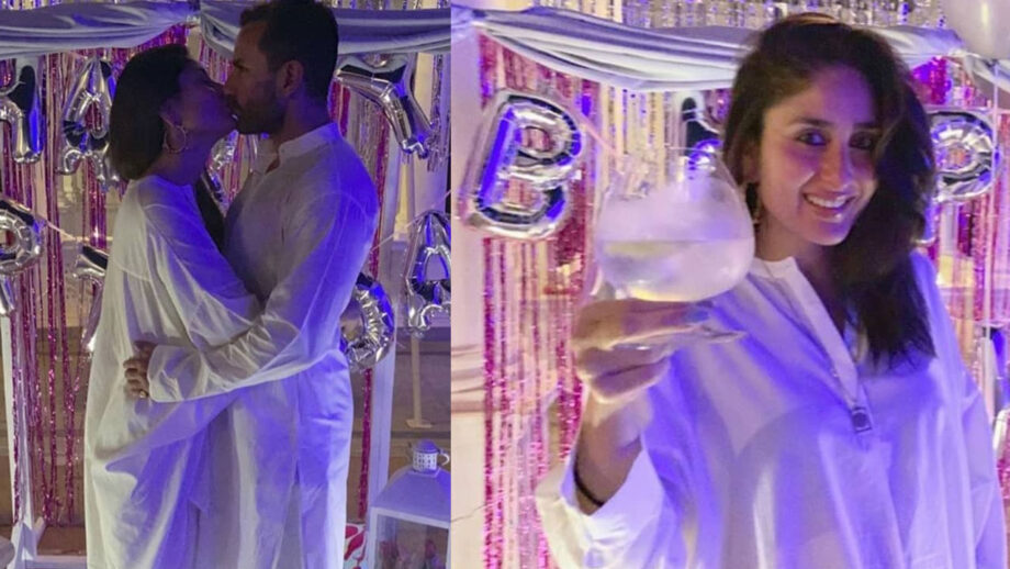 Kareena Kapoor gets a special kiss from Saif Ali Khan on her birthday 