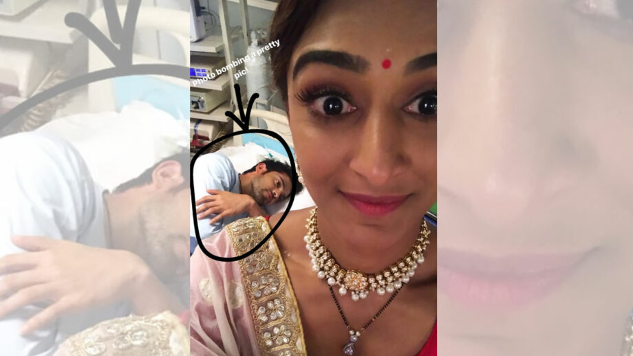 Parth Samthaan photo bombs Erica Fernandes' pretty picture