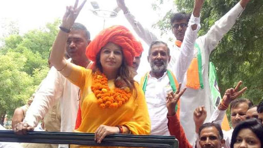 BJP's TikTok sensation from Haryana Sonali Phogat behind Kuldeep Bishnoi in Haryana polls