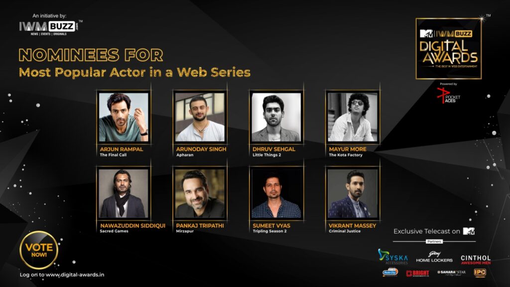 Vote Now: Who Is The Most Popular Actor In A Web Series? Nawazuddin Siddiqui, Pankaj Tripathi, Dhruv Sehgal, Mayur More, Sumeet Vyas, Arjun Rampal, Arunoday Singh, Vikrant Massey 1