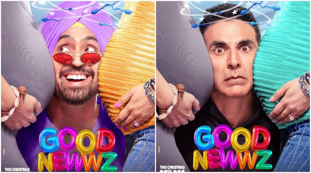 Akshay Kumar and Diljit Dosanjh are confused souls in Good Newwz poster