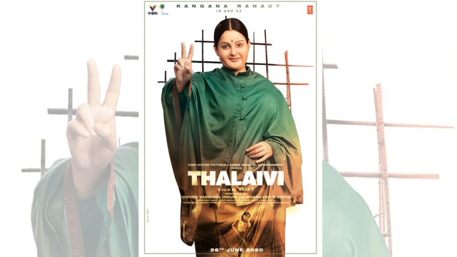 Kangana Ranaut is unrecognizable as Jayalalitha in the Thalaivi poster