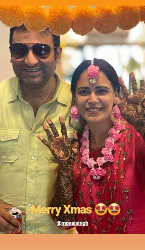 Bride-to-be Mona Singh is positively glowing in her Mehendi 1