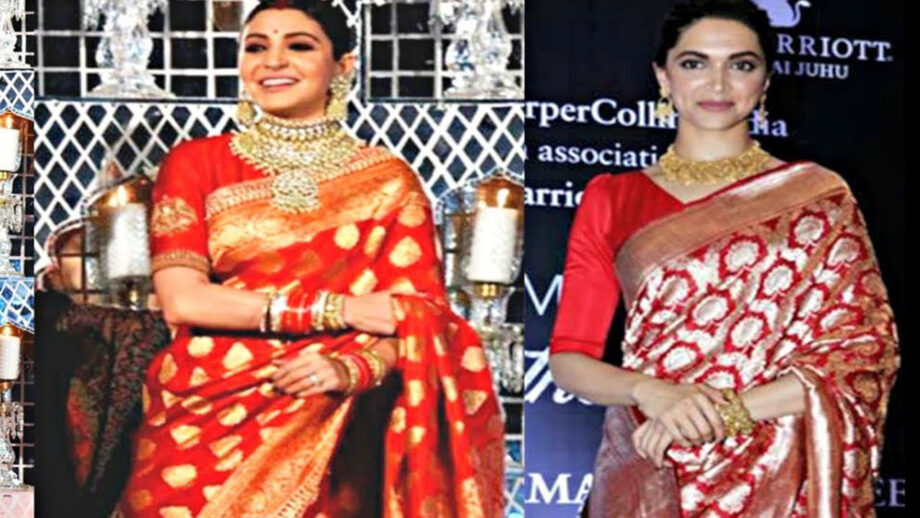 Deepika Padukone and Anushka Sharma: Who Looks Stunning in a Banarasi Saree?