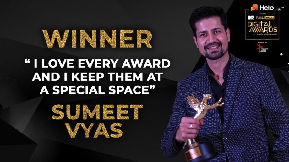 Sumeet Vyas shares his love for awards