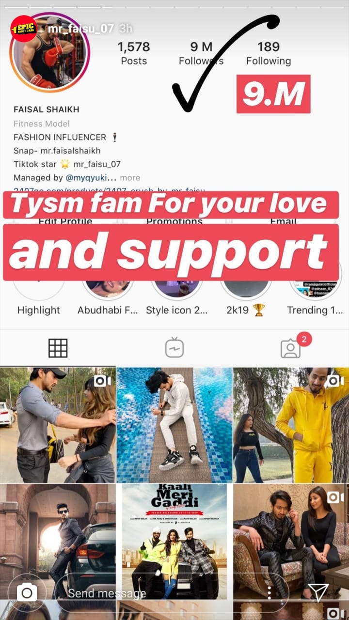 TikTok star Faisu has a ‘9 million’ family on Instagram