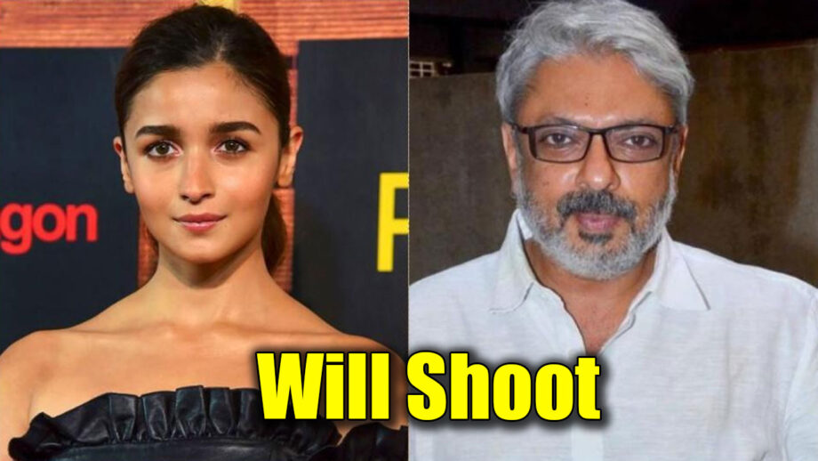 Alia Bhatt shooting for Sanjay Leela Bhansali