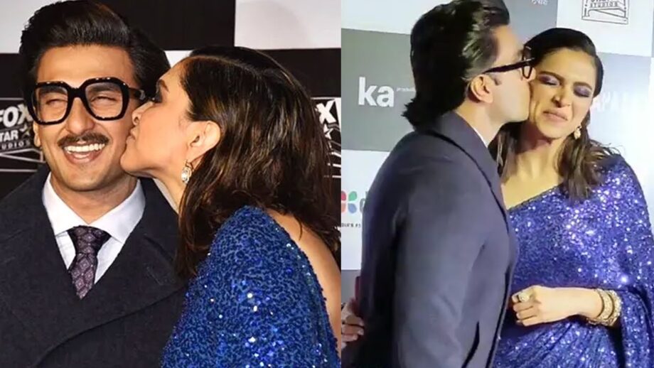 AWW Moment: Deepika and Ranveer caught KISSING on camera