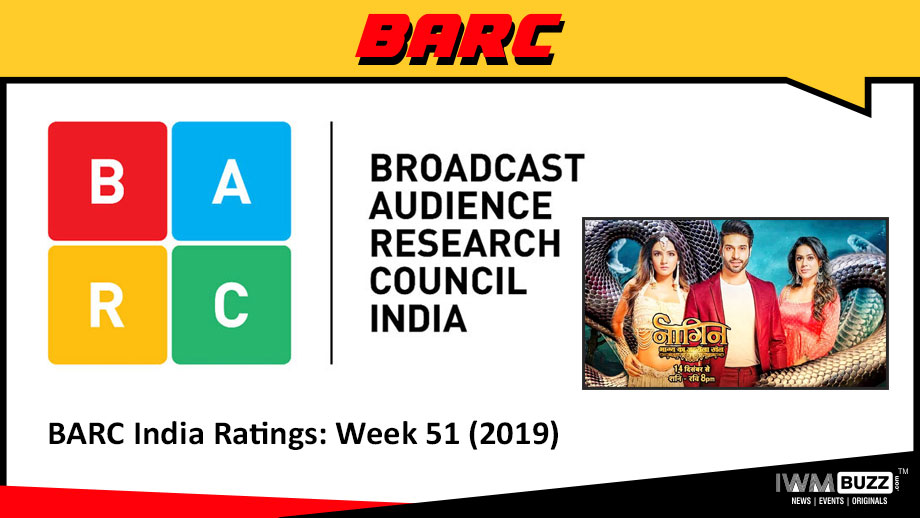 BARC India Ratings: Week 51 (2019); Naagin Bhagya Ka Zehrila Khel becomes no.1