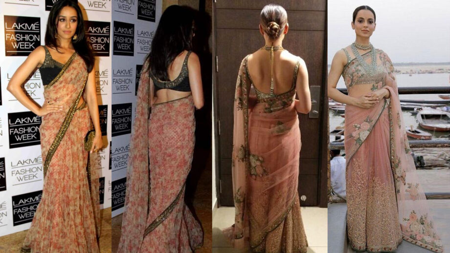 Fashion Faceoff: Shraddha Kapoor vs Kangana Ranaut: Who dazzles in Sabyasachi saree?