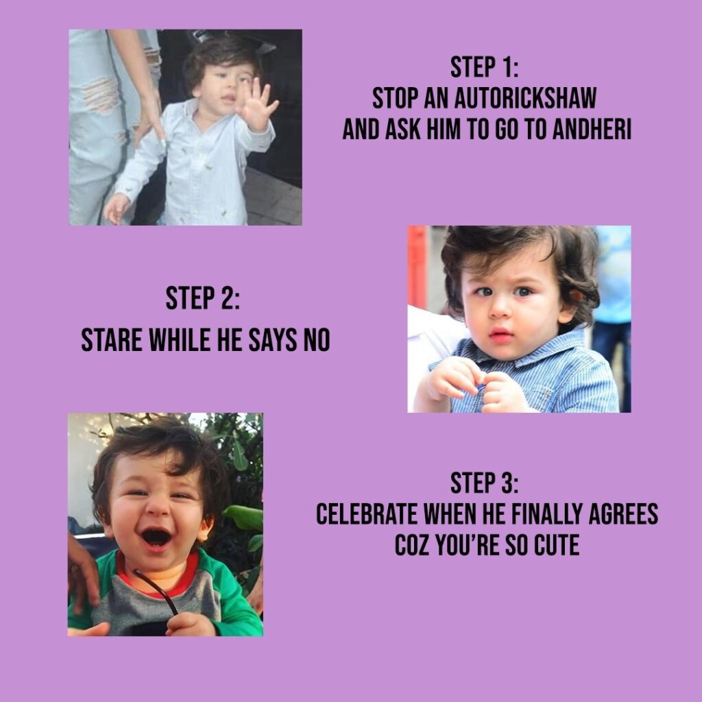 Here are the best memes on Taimur Ali Khan - 1