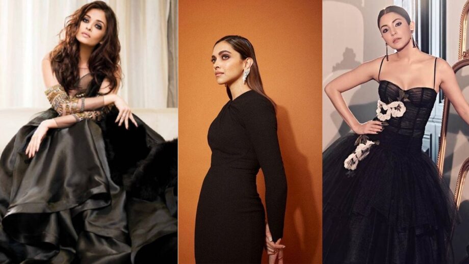 Aishwarya Rai Bachchan, Deepika Padukone, Anushka Sharma Black outfits: Add to your party collection
