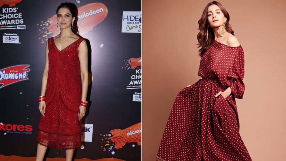 Deepika Padukone Vs Alia Bhatt: Who looks absolutely breathtaking in Sabyasachi midi dress outfit?
