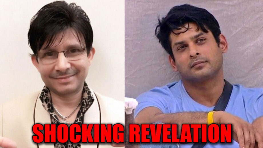 Kamaal R Khan makes a shocking revelation about Bigg Boss 13 contestant Sidharth Shukla