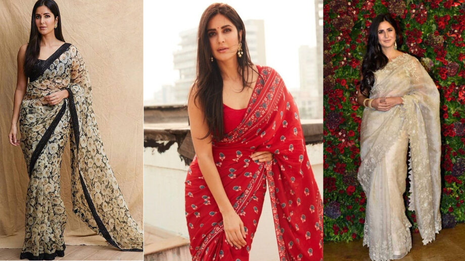 Steal these 5 unconventional saree looks from Katrina Kaif's closet 3