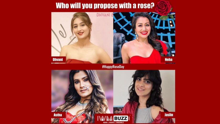 Vote Now: #RoseDay: Who would you like to give a rose to? Dhvani Bhanushali, Neha Kakkar, Aastha Gill, Jasleen Royal