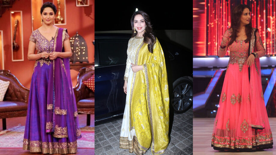 When Madhuri Dixit Nene looked absolutely gorgeous in a Manish Malhotra Anarkali 5