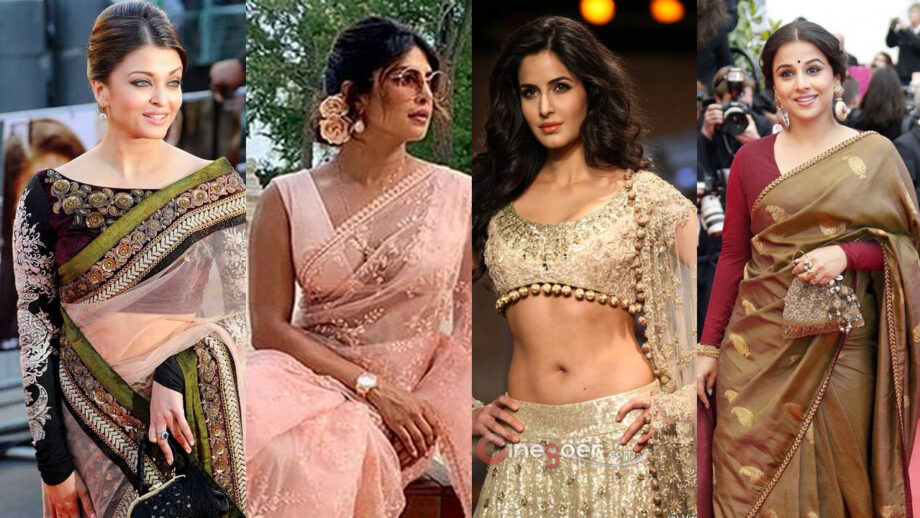 Aishwarya Rai Bachchan, Priyanka Chopra Jonas, Katrina Kaif, Vidya Balan: 10 Celeb-Inspired Unique and Eye-Catching Bridal Blouse Designs!