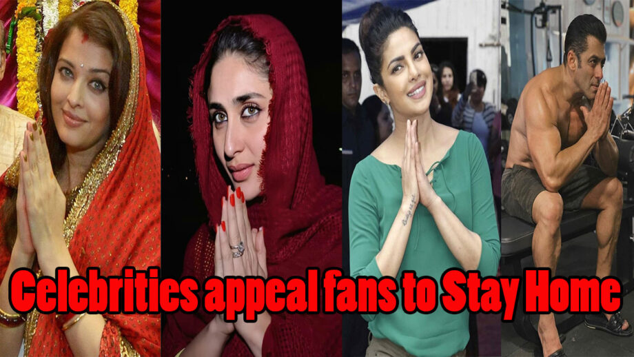 Aishwarya Rai, Rani Mukharjee, Janhvi Kapoor, Priyanka Chopra: Many Celebrities request fans to stay home and ensure safety 1