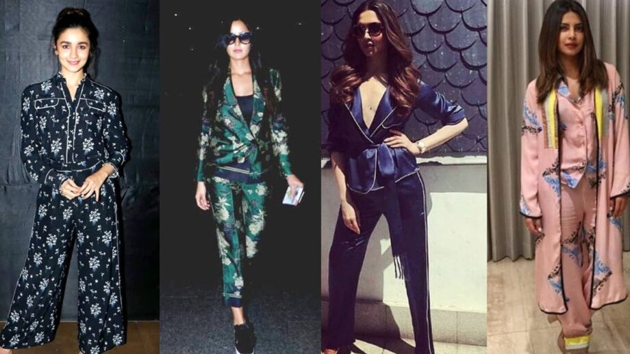 Alia Bhatt, Deepika Padukone, Priyanka Chopra, Katrina Kaif, Shraddha Kapoor to Selena Gomez: Check out awesome 'jammies' look