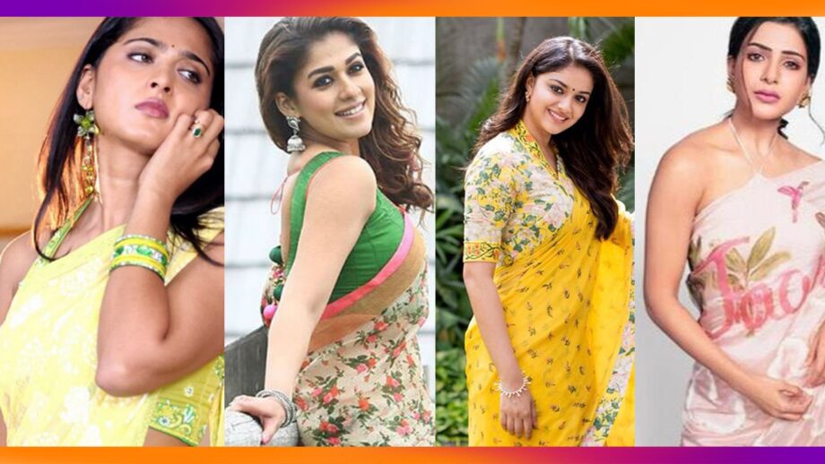 Anushka Shetty Vs Nayanthara Vs Keerthy Suresh Vs Samantha Akkineni: Who looked the prettiest in floral saree?