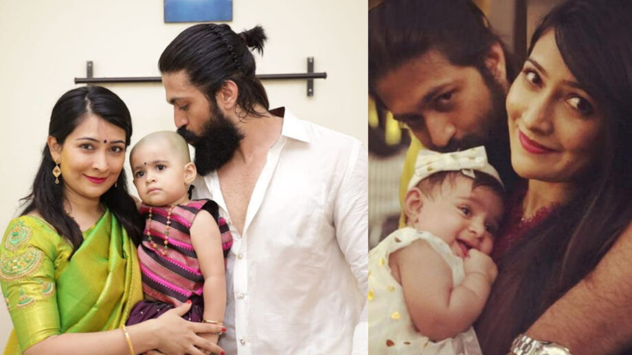 Family Goals: KGF star Yash and Radhika Pandit's kissable moment with baby Ayra