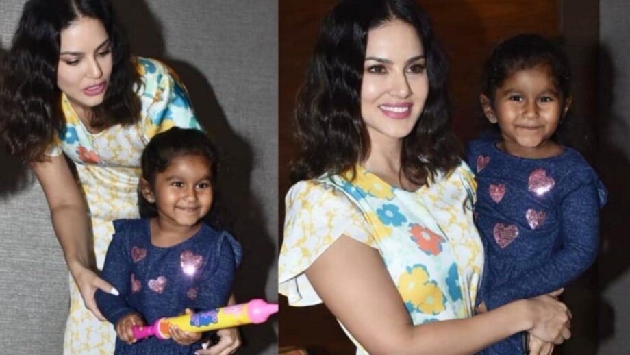 [In Video] HOT Sunny Leone and daughter all set for Holi 2020