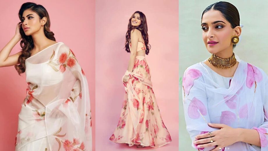 Mouni Roy Vs Tara Sutaria Vs Sonam Kapoor: Who looks absolutely stunning in hand-painted floral outfits?