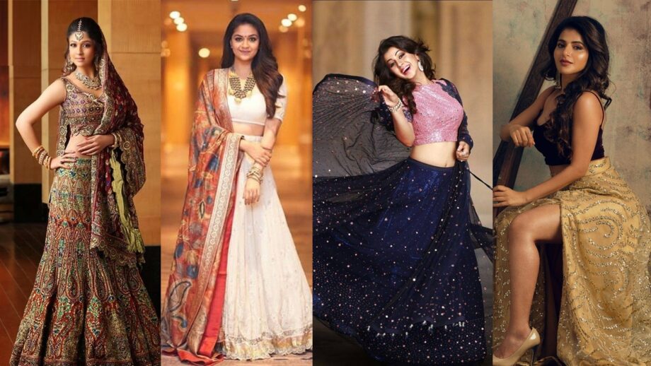 Nayanthara, Keerthy Suresh, Nikki Galrani, Iswarya Menon: The celeb-inspired lehenga look will make your money worth it!