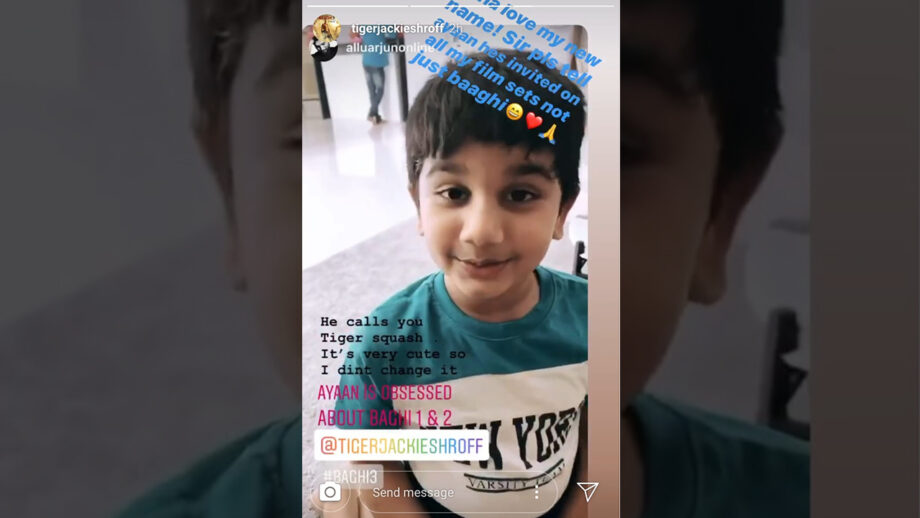 OMG: Allu Arjun's cute son gives an adorable nickname to Tiger Shroff