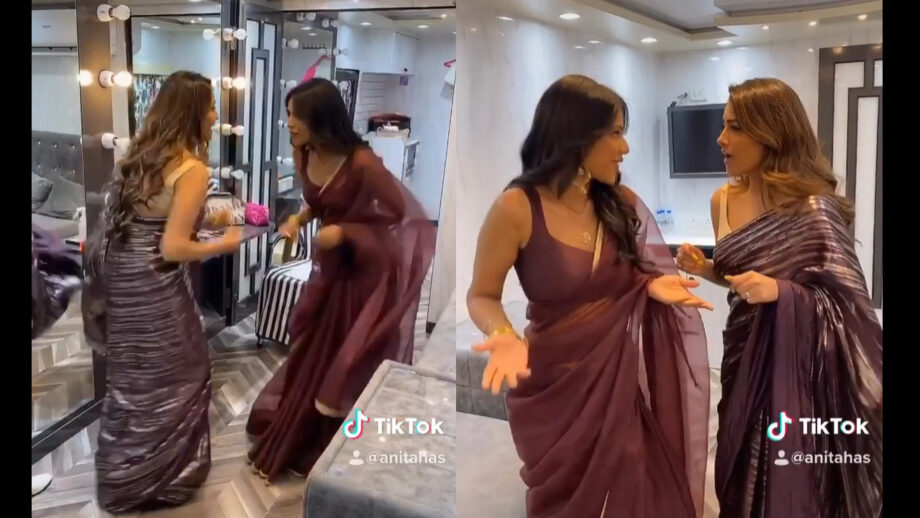 OMG: Naagins Nia Sharma and Anita Hassanandani caught dancing in vanity van