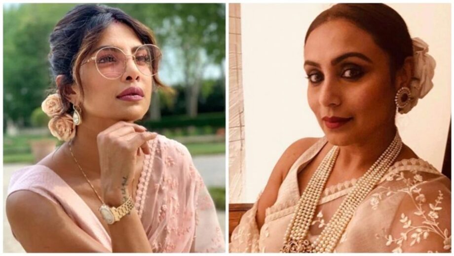 Rani Mukerji Vs Priyanka Chopra: Who carries white embroidered saree better?
