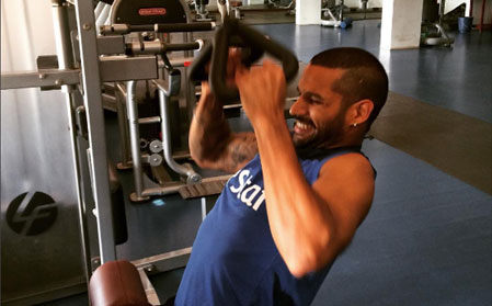 Times When Shikhar Dhawan Inspired His Followers With Hardcore Workout Skills - 2