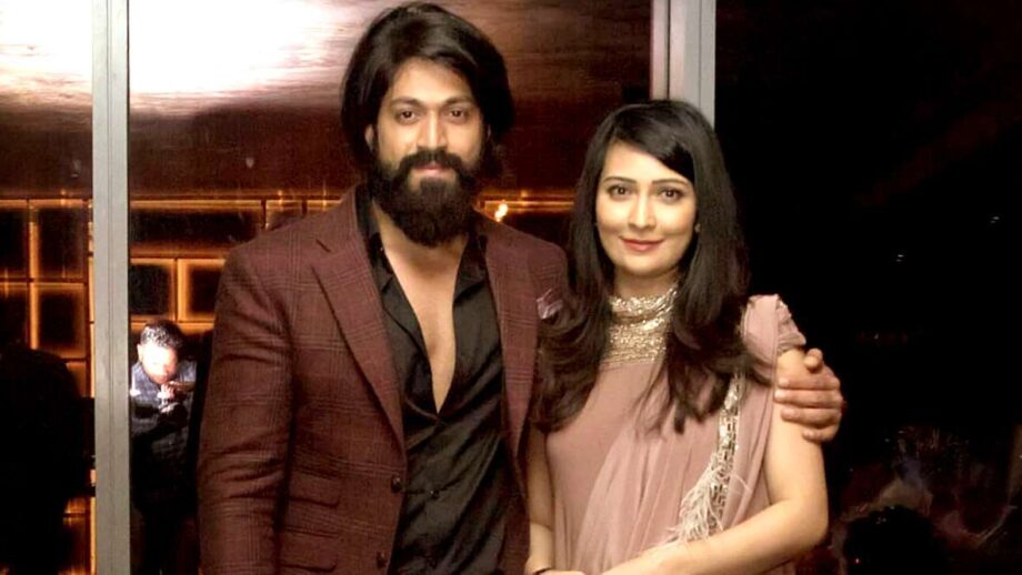 Yash and Radhika Pandit TWINNING in same colour outfits
