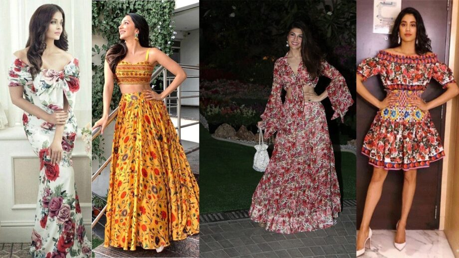 Aishwarya Rai Bachchan, Kiara Advani, Jacqueline Fernandez, Janhvi Kapoor: Floral Outfit Ideas which will Leave You Mesmerized